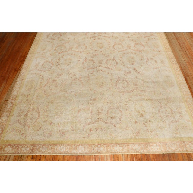 Mid 20th Century European Room size rug in muted colors