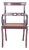 English Mahogany Armchair with Straw Seat, 1890s For Sale