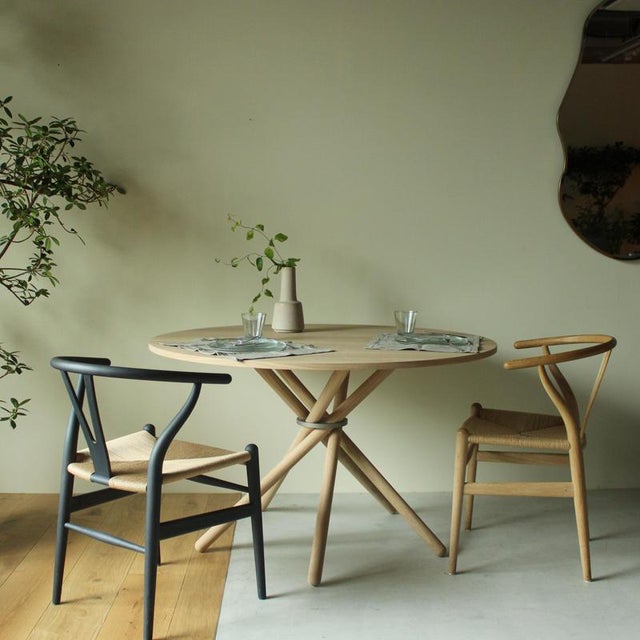 Hector Light Oak Dining Table 120 by Eberhart Furniture Dimensions: D 120 x H 73 cm. Materials: Light oak, metal. Hector...