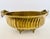 Vintage Solid Brass Hammered Centerpiece Bowl With Grapevine Handles For Sale - Image 9 of 13