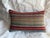 Handwoven during the 19th Century, this antique Turkish Kilim pillow is created from an original wool kilim that has been...
