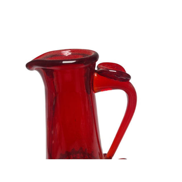 Pitcher by J. Słuczan-Orkusz for Cracow Institute for Glassworks, Poland, 1970s For Sale - Image 6 of 16