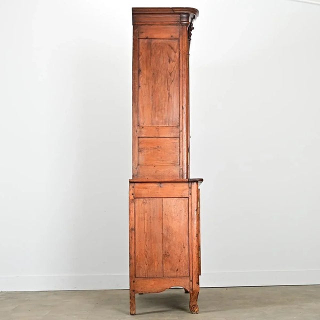 Wood French 18th Century Solid Pine Louis XV Armoire For Sale - Image 7 of 11
