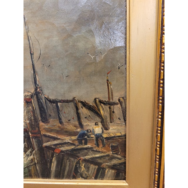 Pair of 19th Century Nautical Paintings For Sale - Image 10 of 12