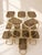 Nesting Side Tables in Brass and Smoked Glass, 1970s, Set of 14 For Sale - Image 6 of 6