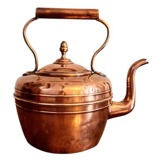Antique Victorian Copper Kettle, 1880 For Sale