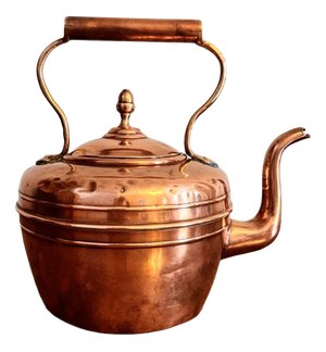 Antique Victorian Copper Kettle, 1880