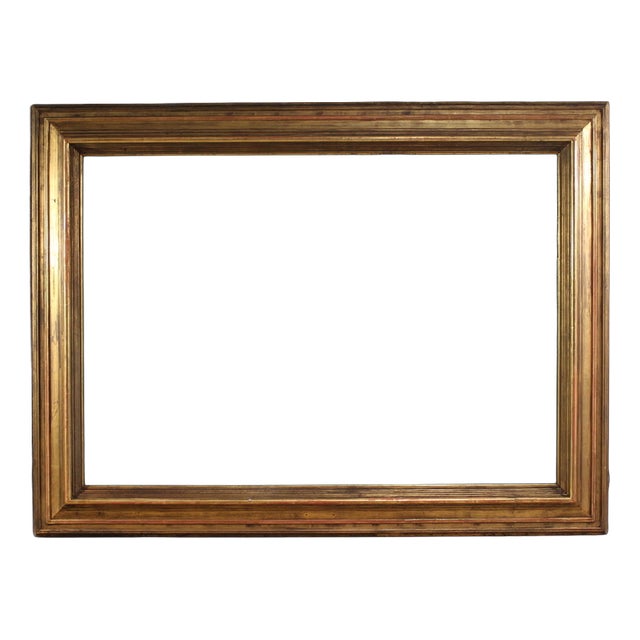Vintage Italian Frame in Gilded Wood, 1950 For Sale