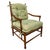 Late 20th Century Custom-Made Country French Ladderback Armchair and Ottoman Set by Calico Corners For Sale - Image 4 of 18