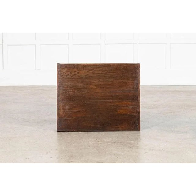 circa 1900 French Elm Corkscrew Side Table W63.5 x D52 x H74.5 cm Weight 18Kg