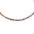 Every color tourmaline produces, strung in one place. Pink, green, olive, violet, rust, blue faceted rondelles that shift...