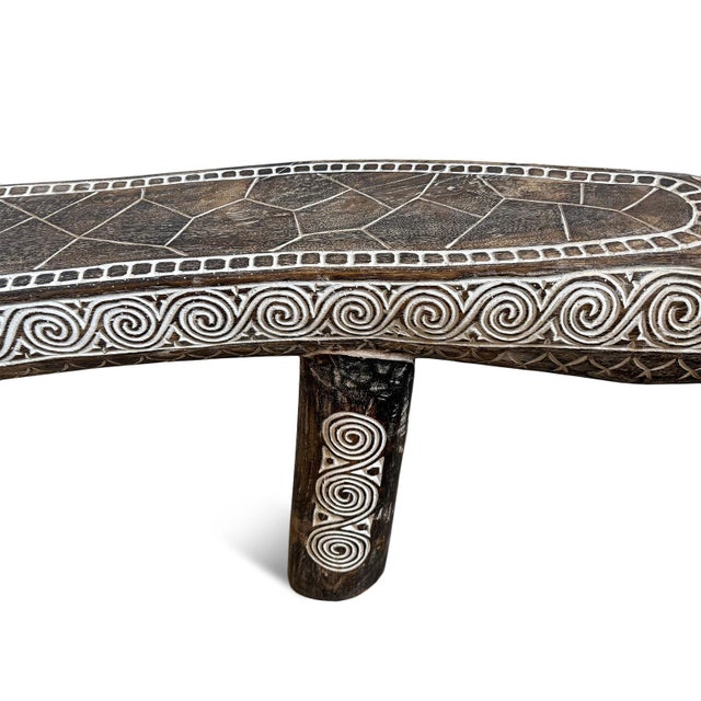 Wood Carved Long Crocodile Log Bench For Sale In Los Angeles - Image 6 of 6