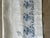 Traditional Vintage Blue and White Damask Tablecloth For Sale - Image 3 of 11