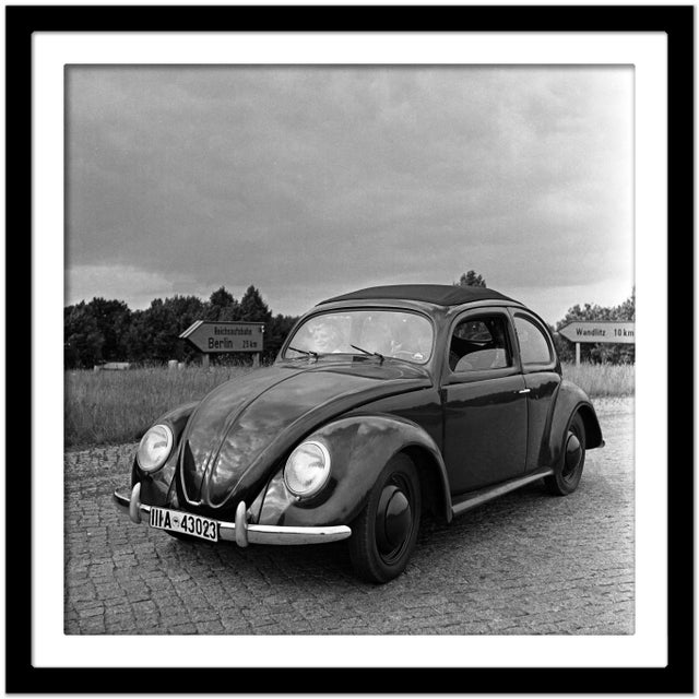 Volkswagen Beetle Parking on the Streets, Germany 1939, Printed 2021 For Sale - Image 4 of 5