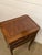 This solid French side table with cabriole legs, inlaid woodwork, and scalloped apron would make such a timeless addition...