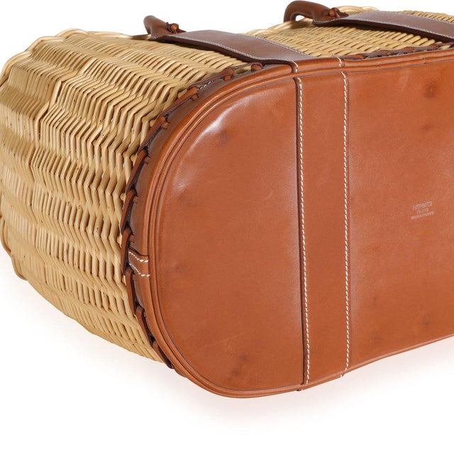 2010s Fauve Barenia Wicker Osier Garden Party 36 For Sale - Image 5 of 8