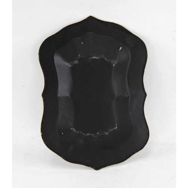 Pair of Iron Hand-Painted Floral Trays For Sale - Image 9 of 10