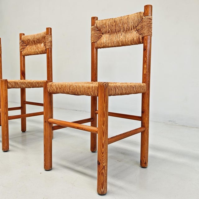 Chairs in Fir Wood and Rope by Raffaello Biagetti from Atelier Biagetti, 1970s , Set of 4 For Sale - Image 4 of 18