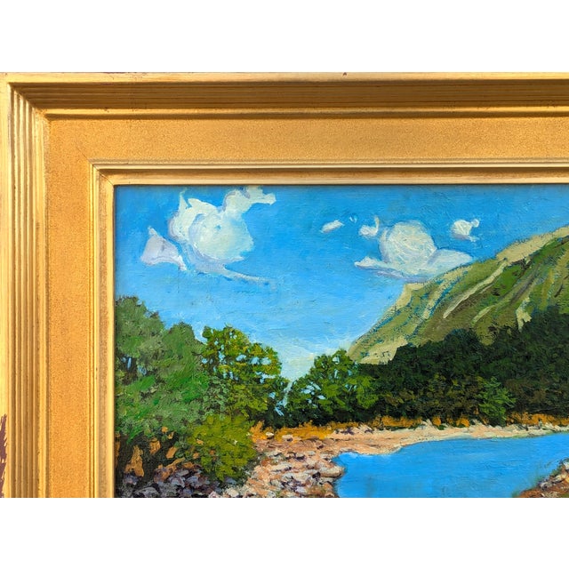 2020s Jerry Greenberg "Passing Clouds" Contemporary Realistic Texas Nature River Landscape Painting, 2020s For Sale - Image 5 of 11