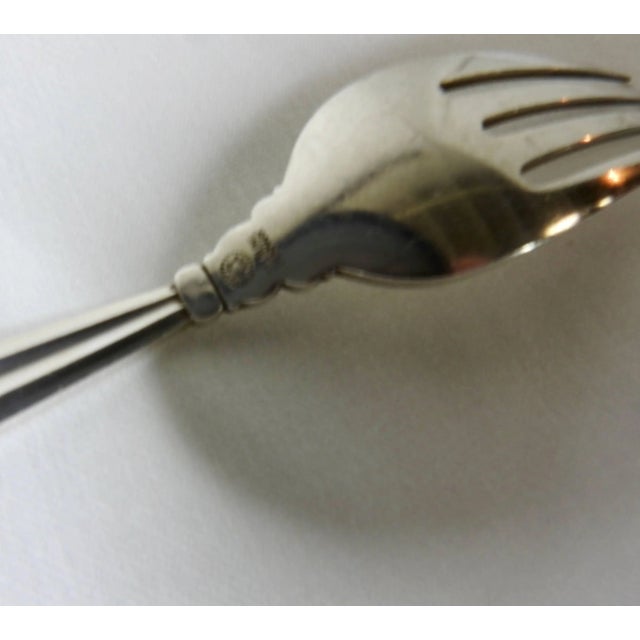 1917 Georg Jensen "Acorn" Sterling Silver Flatware For Sale - Image 9 of 11