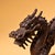 Late 19th Century Late 19th Century Gilt Bronze Walking Dragon Figurine, 1700g, High Relief, Mythical Beast For Sale - Image 5 of 10
