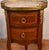 Late 19th Century 1880 Antique French Louis XV Walnut Inlaid Marble Top Nightstands Bedside Tables For Sale - Image 5 of 16
