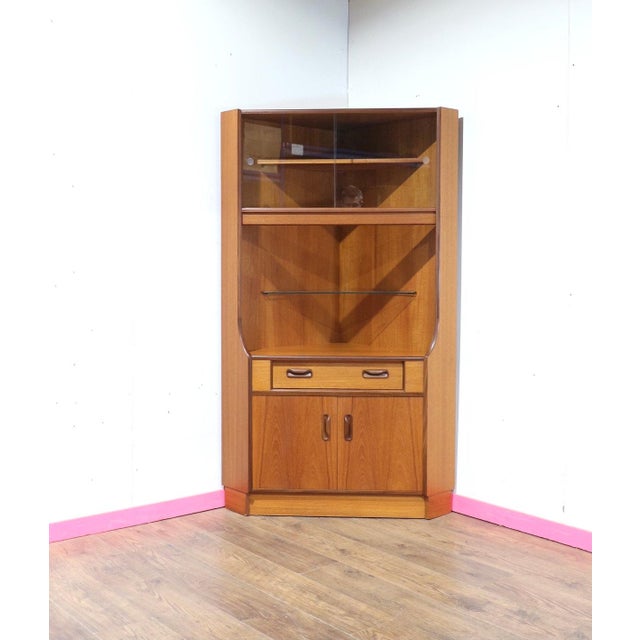 1960s Mid Century Modern Vintage Teak Corner Display Cabinet by G Plan Dansih Style For Sale - Image 9 of 9