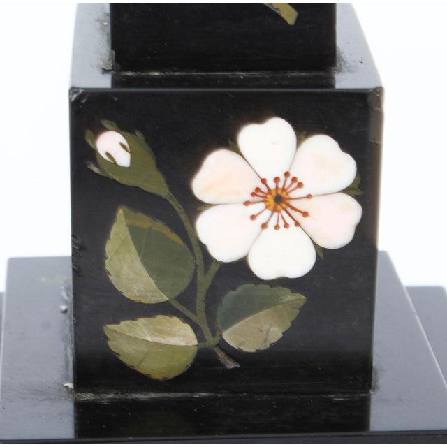 19th Century Victorian Pietra Dura Marble Obelisk For Sale - Image 6 of 10