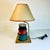 Cerulean 1980s Vintage Americana Farmhouse Arts & Crafts Accent Table Lamp. For Sale - Image 8 of 13