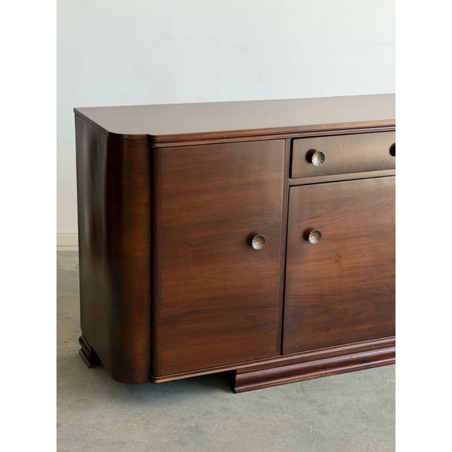1940s 1940s Minimal Art Deco Credenza For Sale - Image 5 of 13