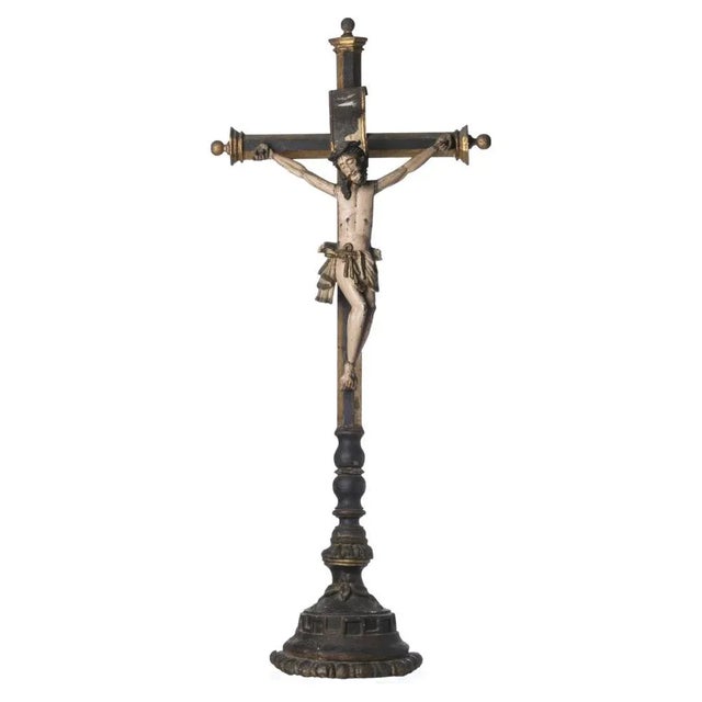 Portuguese Crucified Jesus Christ, 17th Century For Sale - Image 6 of 6