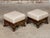 19th Century Pair of English Regency 19th Century Footstools with Carved Feet and Gilt Trim For Sale - Image 5 of 11