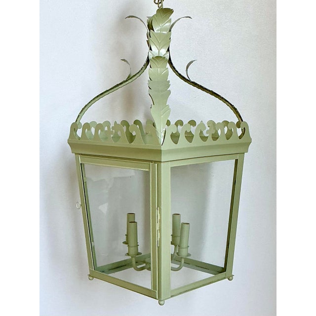 Vintage Timothy Langston Georgian Hall Lantern For Sale - Image 4 of 12