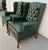 Plastic Vintage Wing-Backed Tufted Chesterfield Lounge Chairs For Sale - Image 7 of 14