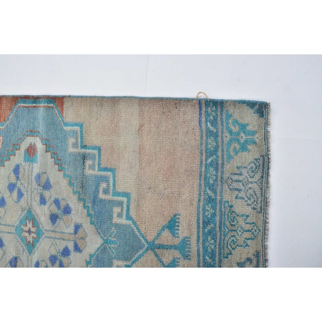 1950s Colourful Decorative Runner Rug For Sale - Image 5 of 10