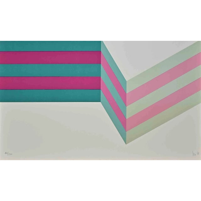 Abstract Composition is a lithograph realized by Renato Livi in 1971. Hand-signed and dated on the lower right margin....