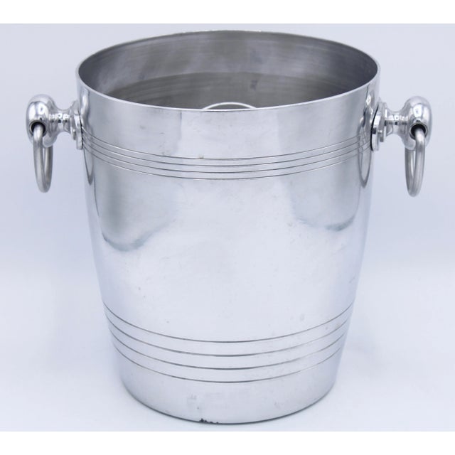 Vintage French Domaine Chandon Silver Champagne Ice Bucket For Sale - Image 4 of 11