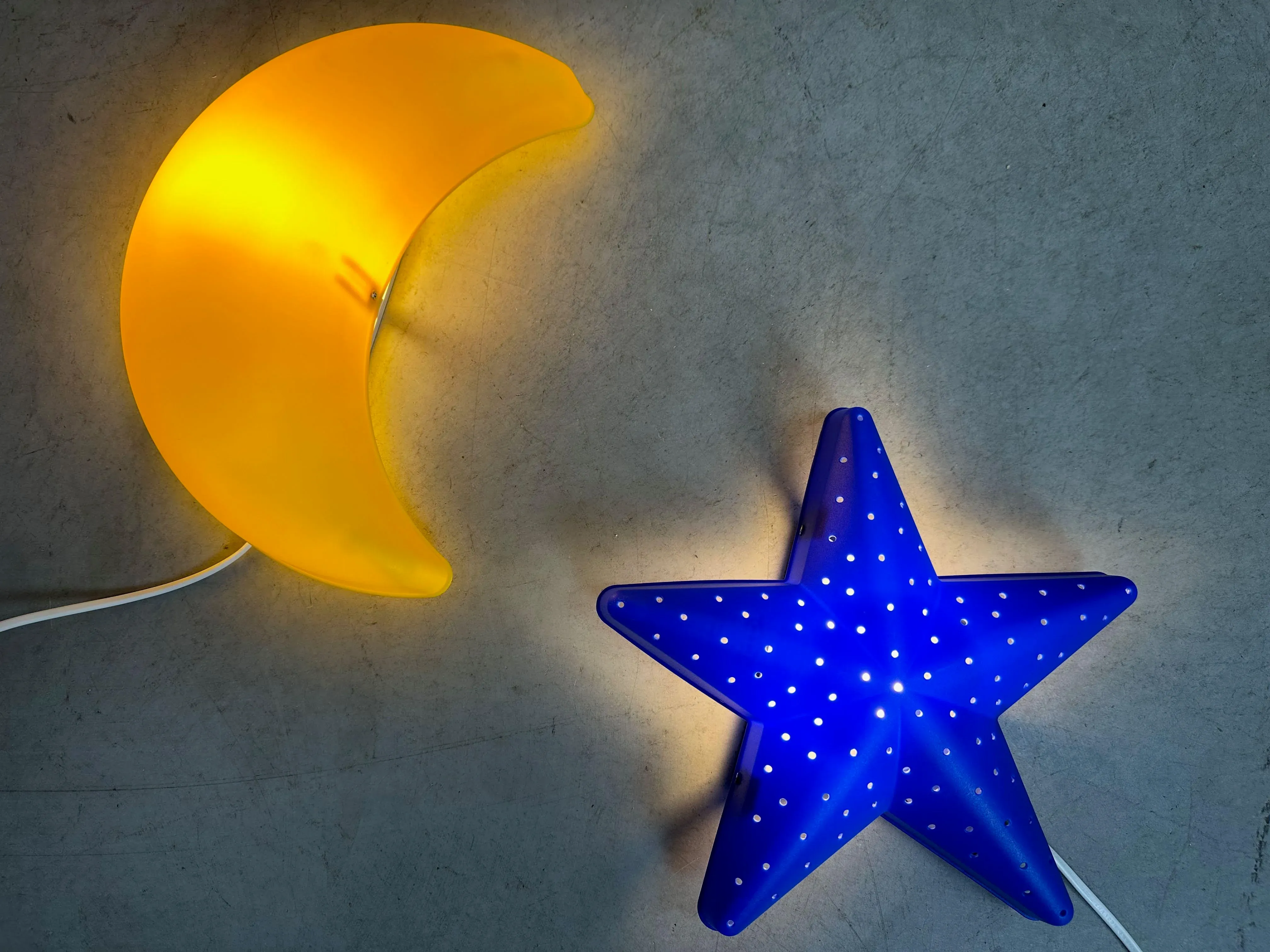 Vintage Moon and Star Wall Lamps from Ikea, 1980s, Set of 2 | Chairish