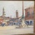 Early 20th Century Early 20th Century French Impressionist Painting of French Market in Town Square by Listed Artist Rene Engel, Framed For Sale - Image 5 of 12