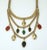 1980s Vintage Scarab Bib Chain Link Egyptian Style Necklace, c.1980 For Sale - Image 5 of 11