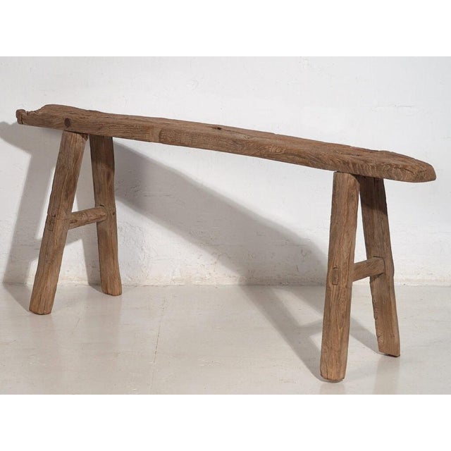 Wood Antique Wooden Bench, 1870s For Sale - Image 7 of 9