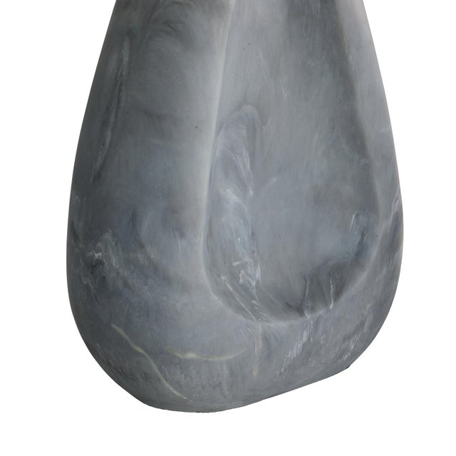 2020s Arteriors Home Nathan Gray Resin Lamp For Sale - Image 5 of 8