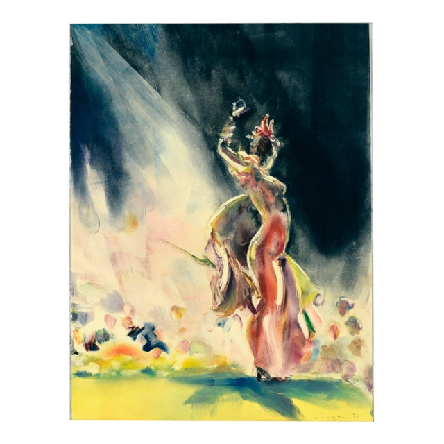 "Capricho" Original Impressionist Monotype by Linda O'Hagan For Sale