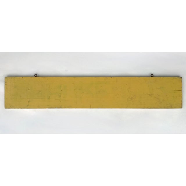 Circa 1940s Hand Painted Frankfurts Sign For Sale - Image 4 of 4