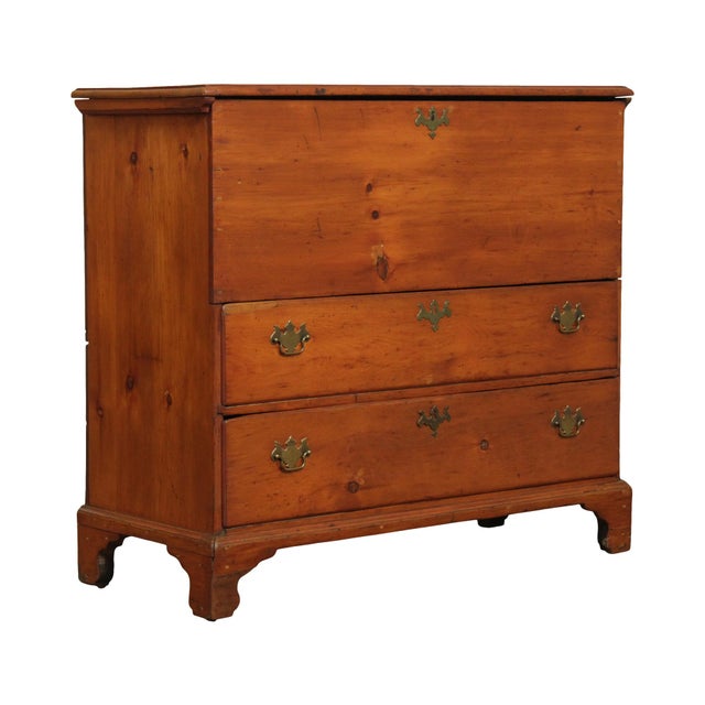 Antique New England Pine Lift Top Chest of Drawers Chairish
