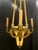 Antique Pendant Light in Gilt Bronze and Painted Glass, 1890s For Sale - Image 4 of 8