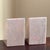 Pink Mid-Century Modern Style Pink Marble Wedge Bookends — A Pair For Sale - Image 8 of 18