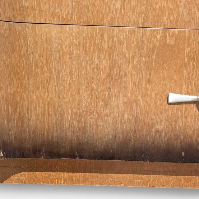 1950s Mid-Century Modern Tallboy Gentleman's Chest With Drop-Front Cabinet For Sale - Image 14 of 18