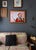 Pop Art Style Painting of Indigenous Native American in Pink and Red For Sale - Image 4 of 11