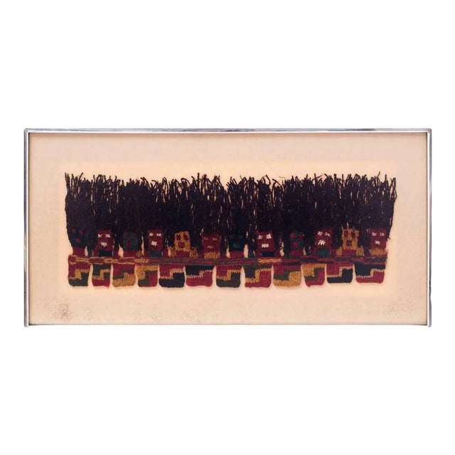 Framed Pre-Columbian Textile For Sale